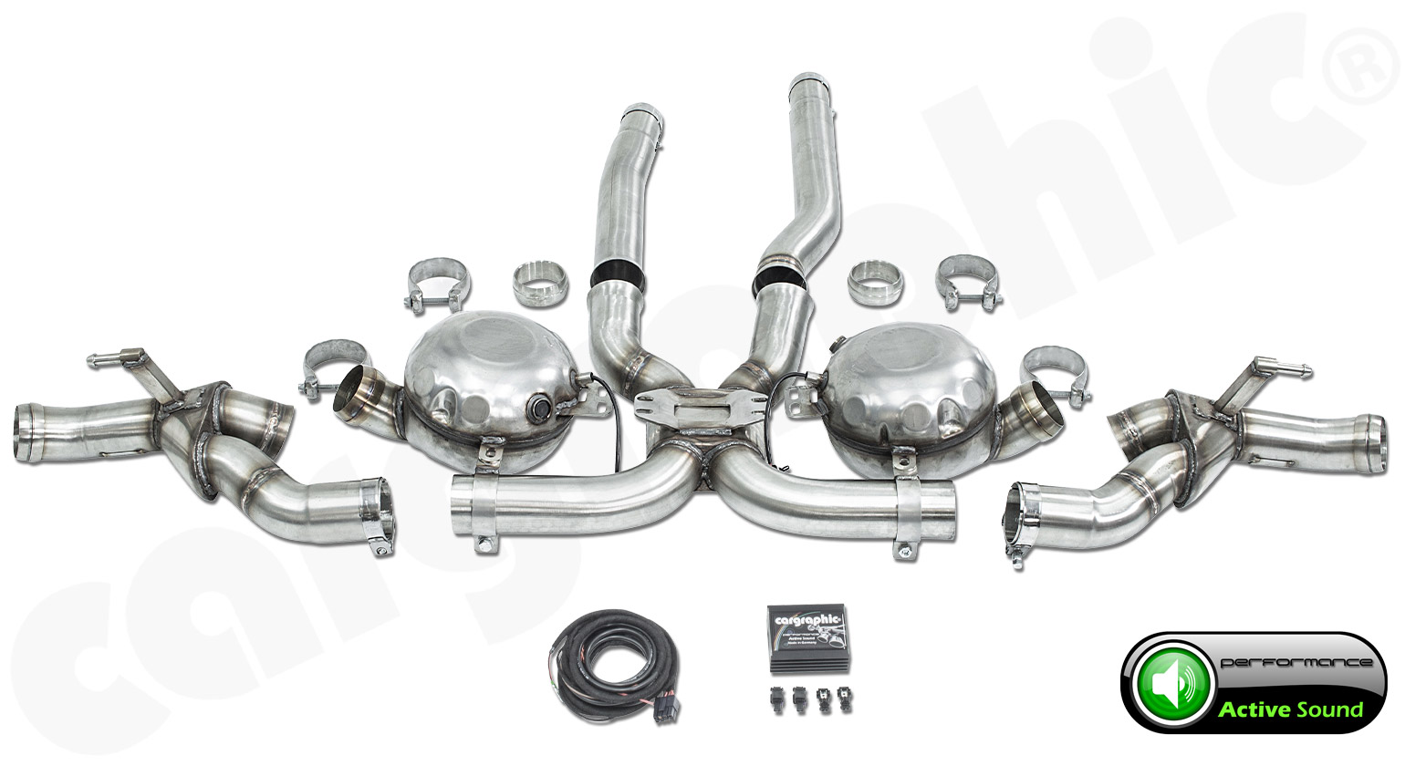 CARGRAPHIC Active Sound System für Porsche Cayenne 958.2 3,0 TDI