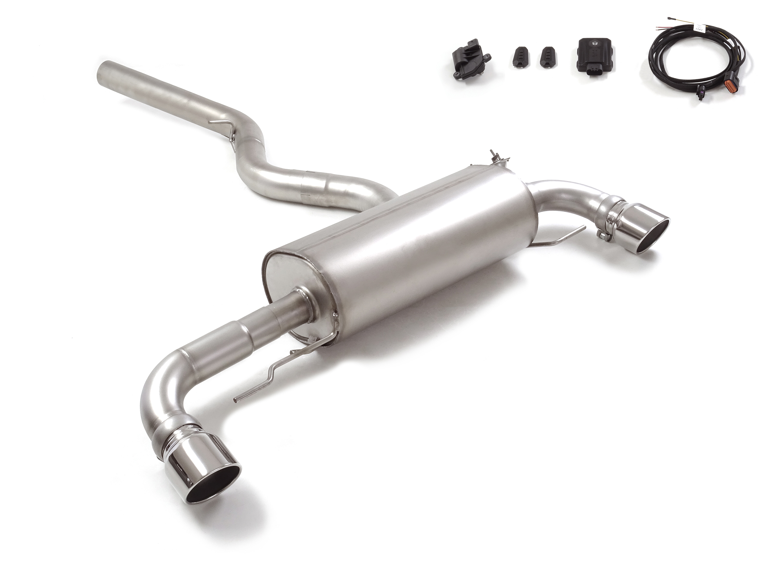 Sportauspuff BMW 218i G42 2x102mm mit Klappe | Ragazzon