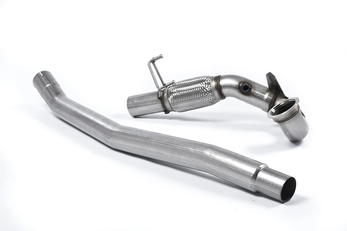 Milltek Sport Downpipe (ohne Kat) passend für Audi S3 2.0 TFSI quattro Saloon & Cabrio Sportback 8V.2 & VW Arteon 2.0TSI MK7 R 76,2mm