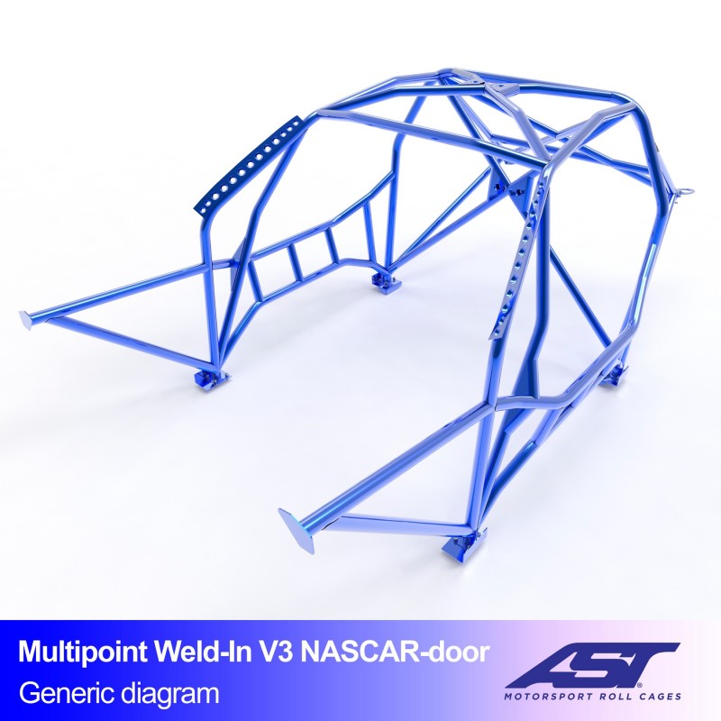 Kafig BMW 3-Series (E46) 3-door Compact MULTIPOINT WELD IN V3 NASCAR-door für drift