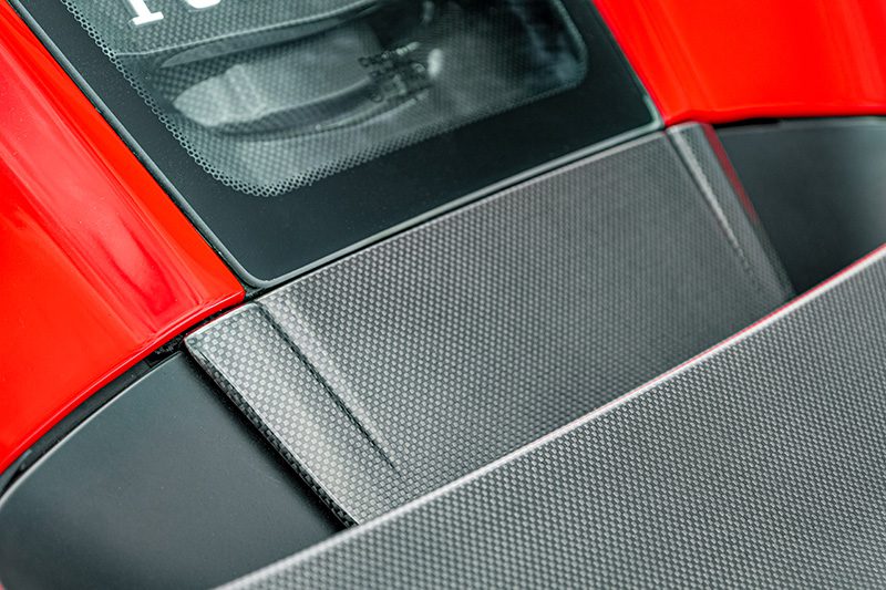 Capristo Carbon Heckklappen Abschluss Ferrari F8 glanz
