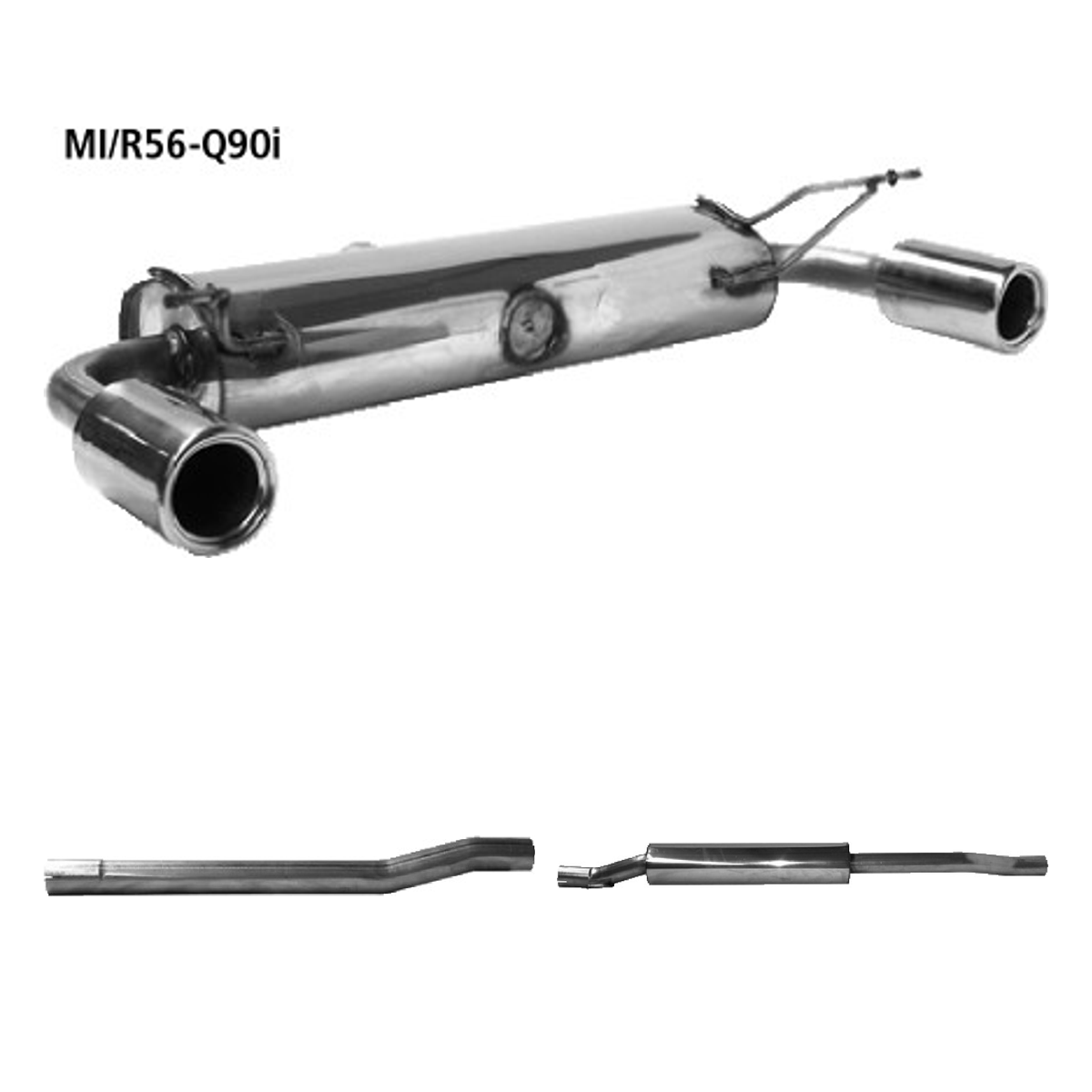 Bastuck Komplettanlage Twin – BMW Mini R56 Mini R56 One / Cooper