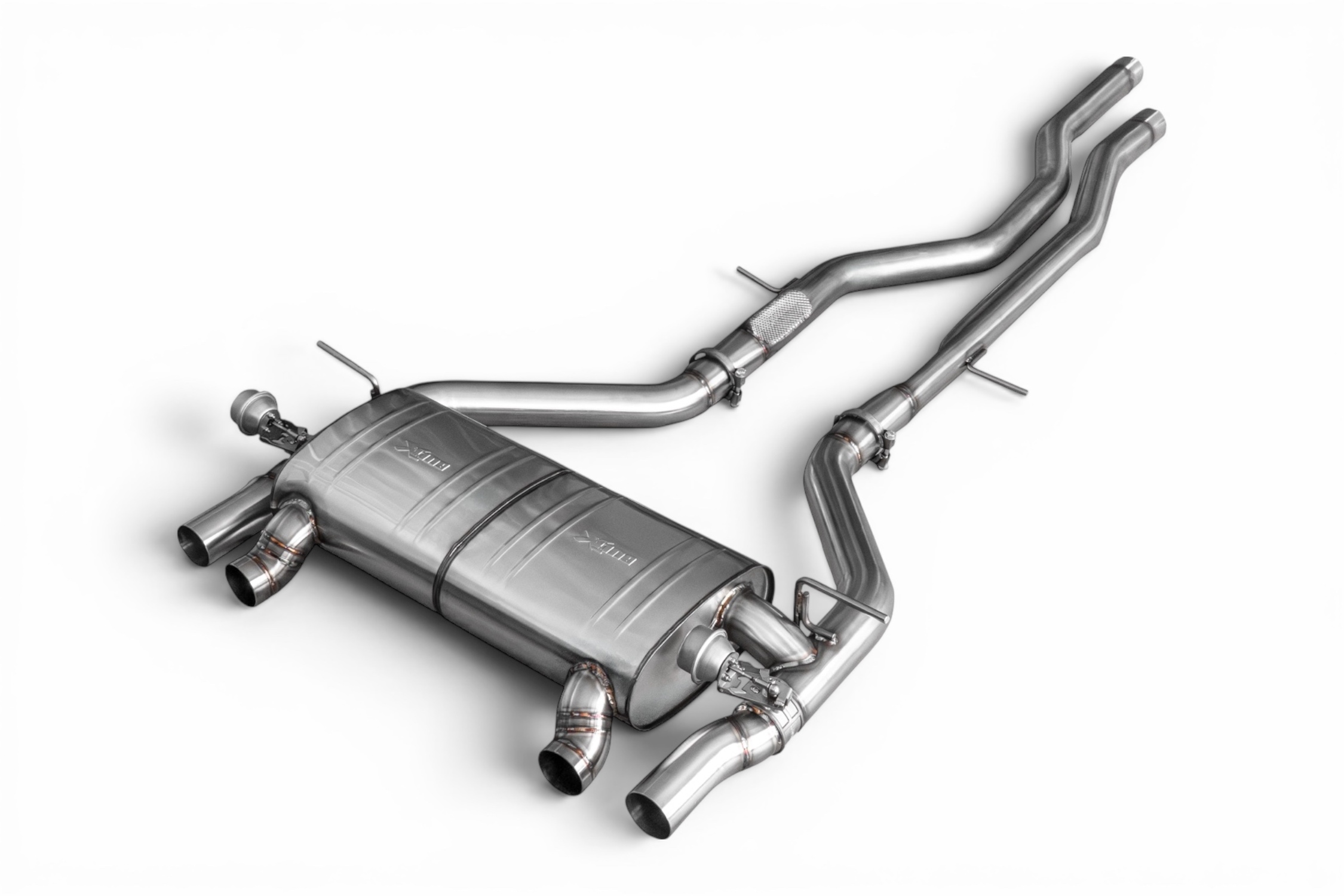EGO-X Abgasanlage 2,75" BMW M3 F80, M4 F82/F83 inkl. Competition 431/450PS (mit ECE*) - mit OPF