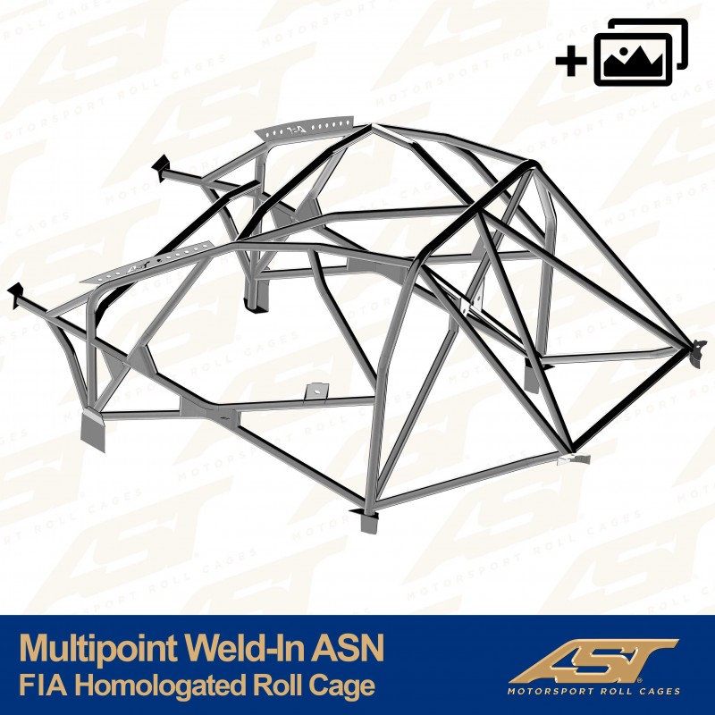 Kafig mit FIA-Homologation MITSUBISHI Lancer EVO X 4-door Sedan MULTIPOINT WELD IN ASN