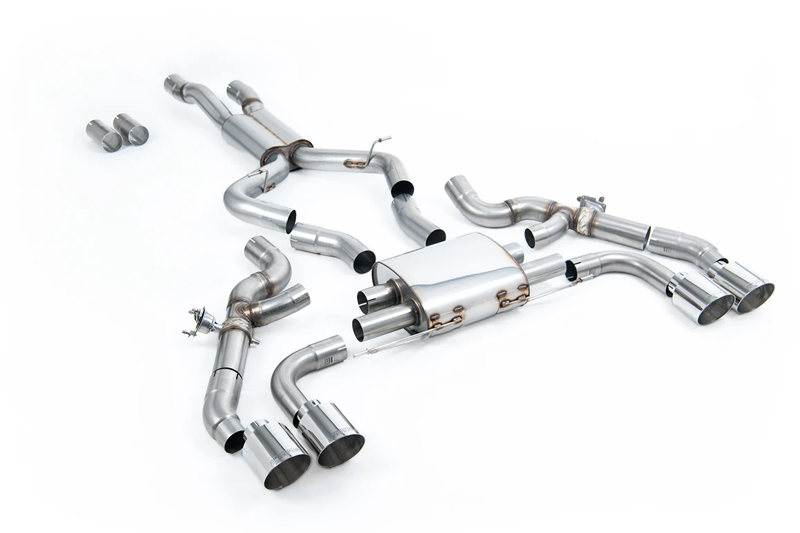 Milltek Klappen Auspuffanlage passend für BMW X3M & Competition G01 3.0 Vor-LCI Modelle - OPF/GPF-Back - polierte Endrohre