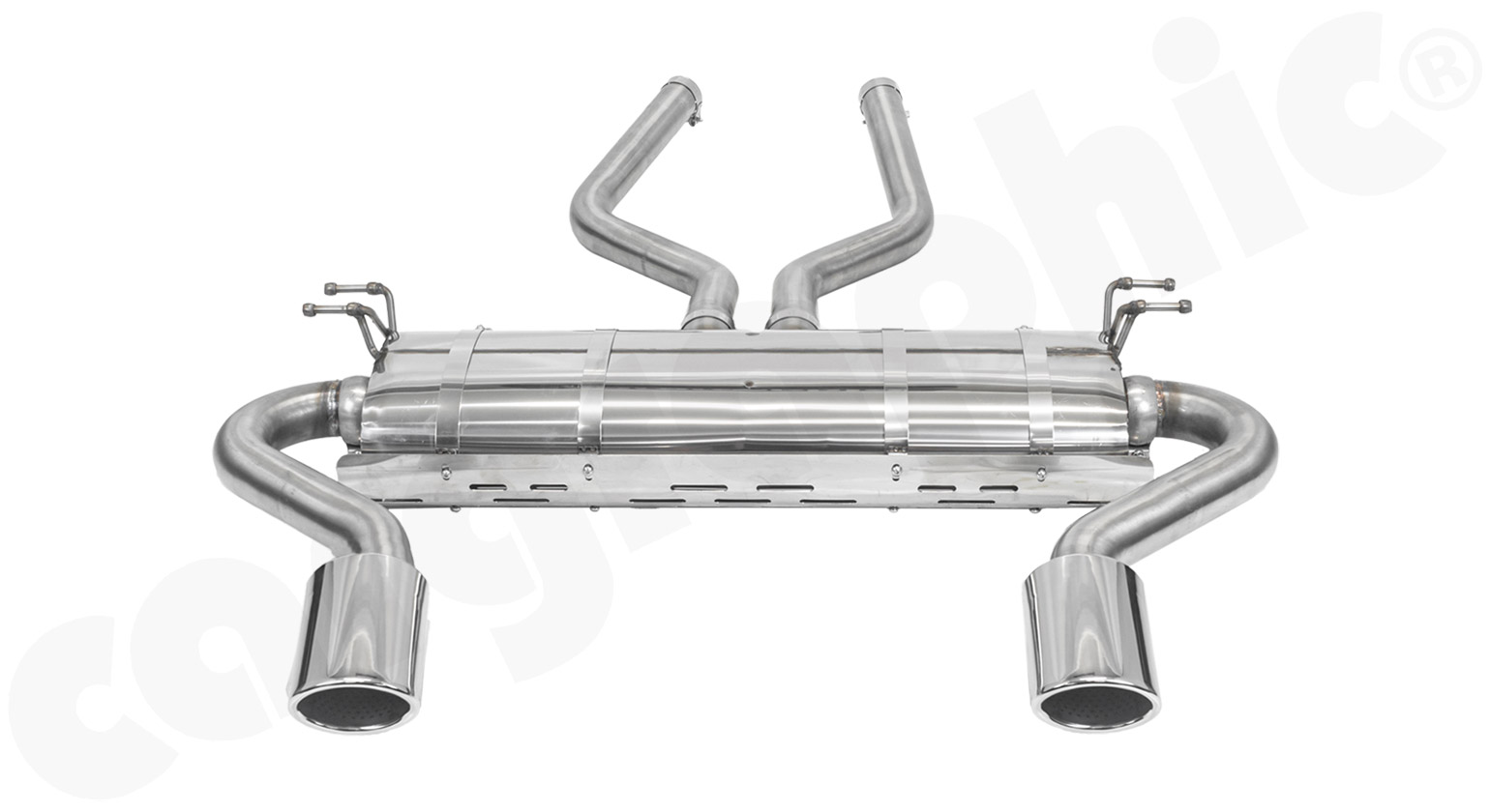 Cargraphic Sport Endschalldämpfer Range Rover L322 5,0l V8 Supercharged 2x115x82mm oval