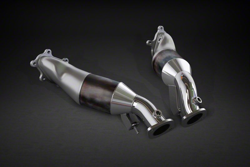 Capristo Downpipes Nissan GT-R – 100 Zellen Sportkatalysatoren (Rennsport)