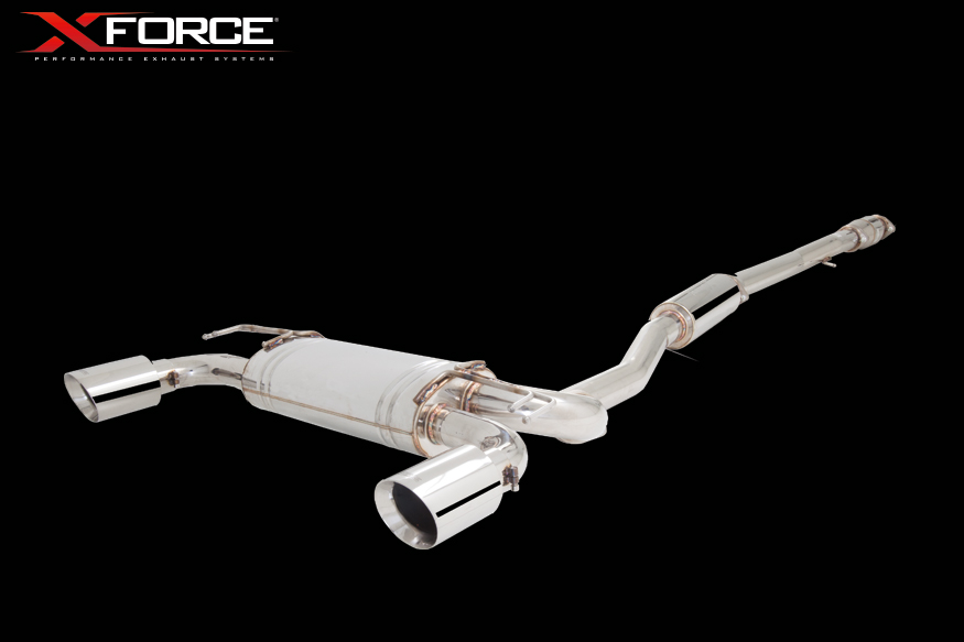 XFORCE Abgasanlage Mitsubishi Lancer EVO X 07–15 – Edelstahl