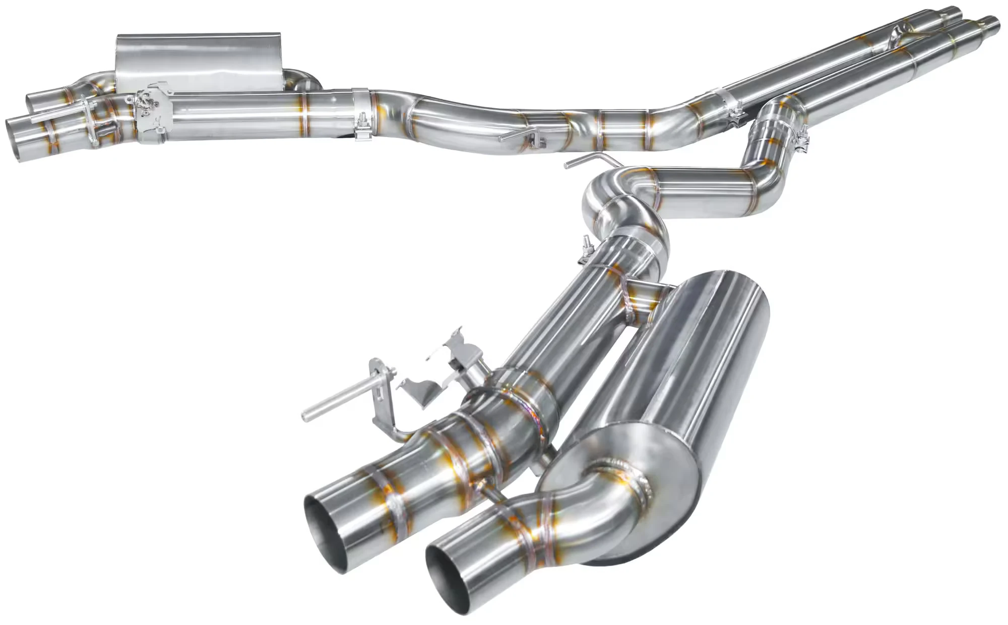 Hurricane 3,5" Abgasanlage für Ford Mustang Cabrio 5.0 Gen. 6 FL