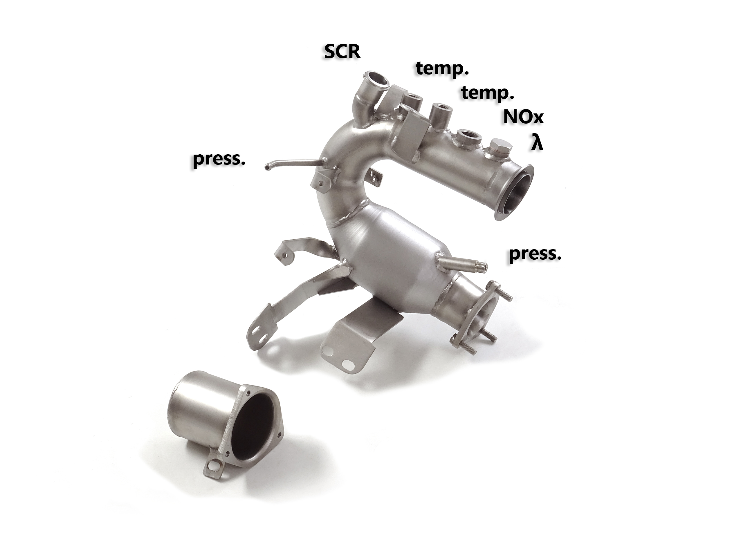 Downpipe + DPF-Ersatzrohr Set Audi A4 2.0 TDI B9 | Ragazzon