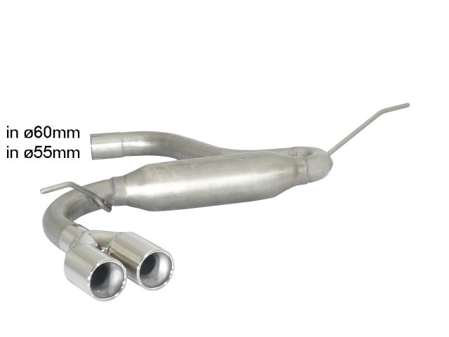 Sportauspuff Audi A3 8V 1.4 TFSI 2x80mm rund ECE | Ragazzon