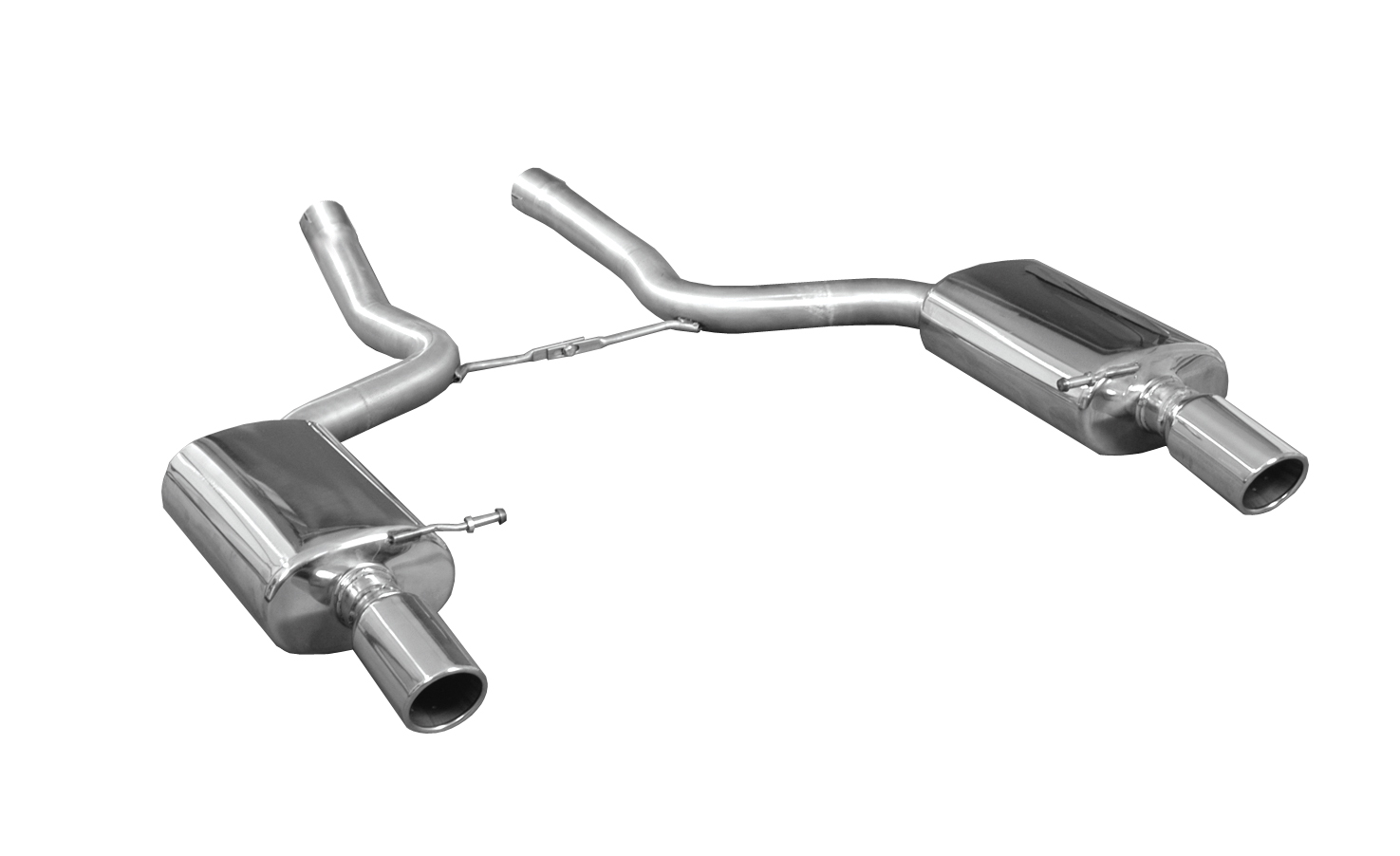 BN-Pipes Endschalldämpfer Audi A4 B6 Quattro Edelstahl 60mm Duplex