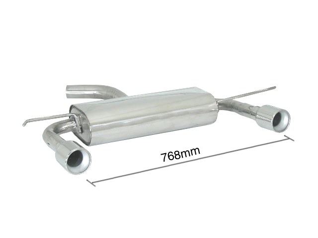 Sportauspuff Audi A3 8P Sportback 2x90mm ECE | Ragazzon