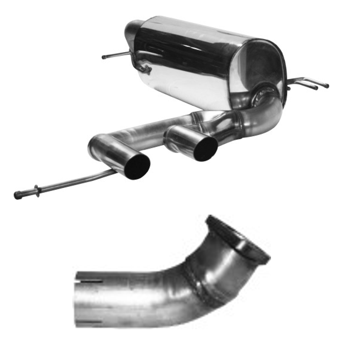 Bastuck Endschalldämpfer Central – Hyundai Veloster Veloster 1.6l Turbo