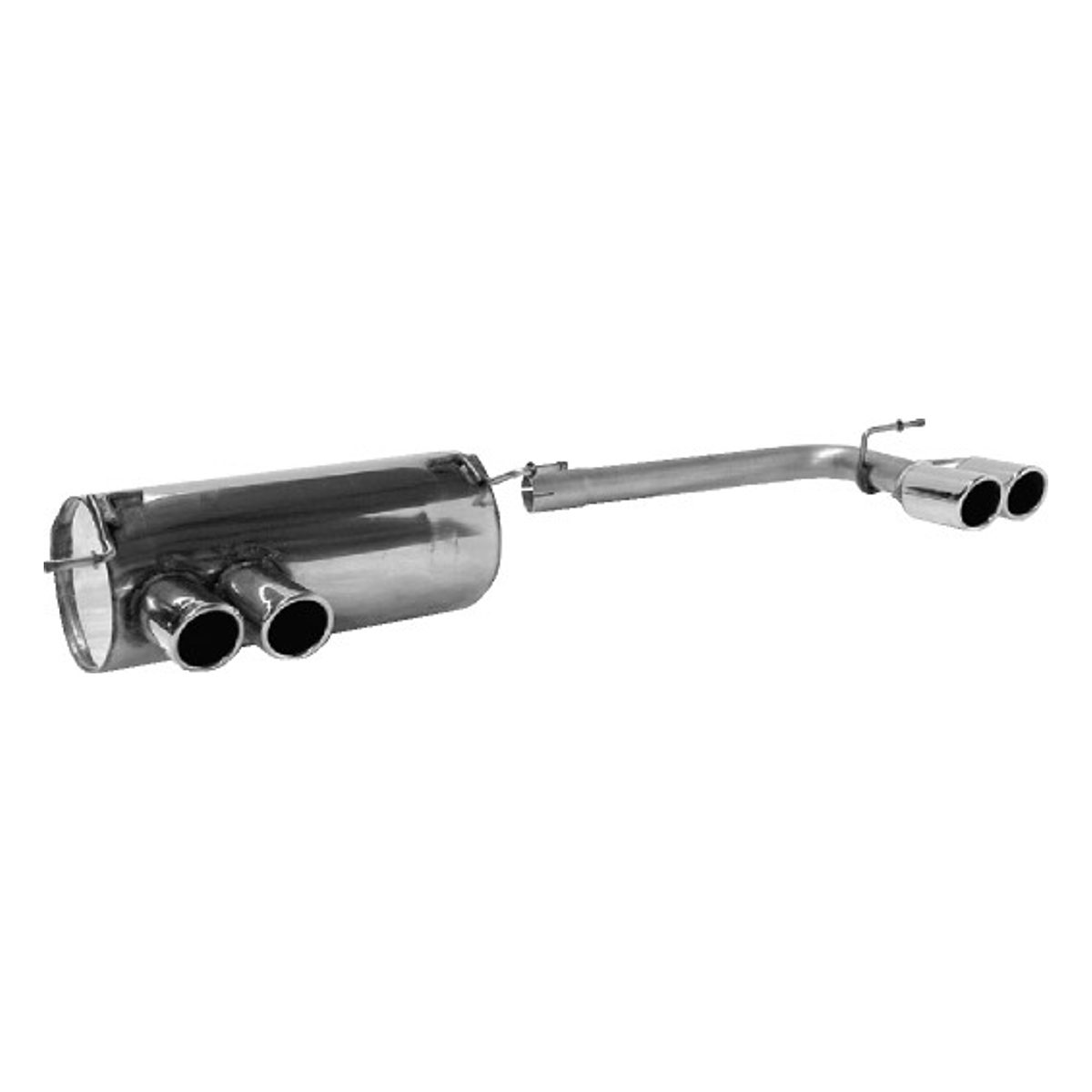 Bastuck Endschalldämpfer Quattro – BMW 1er E81 / 1er E87 116i / 118i / 120i ab Bj. 02/2007