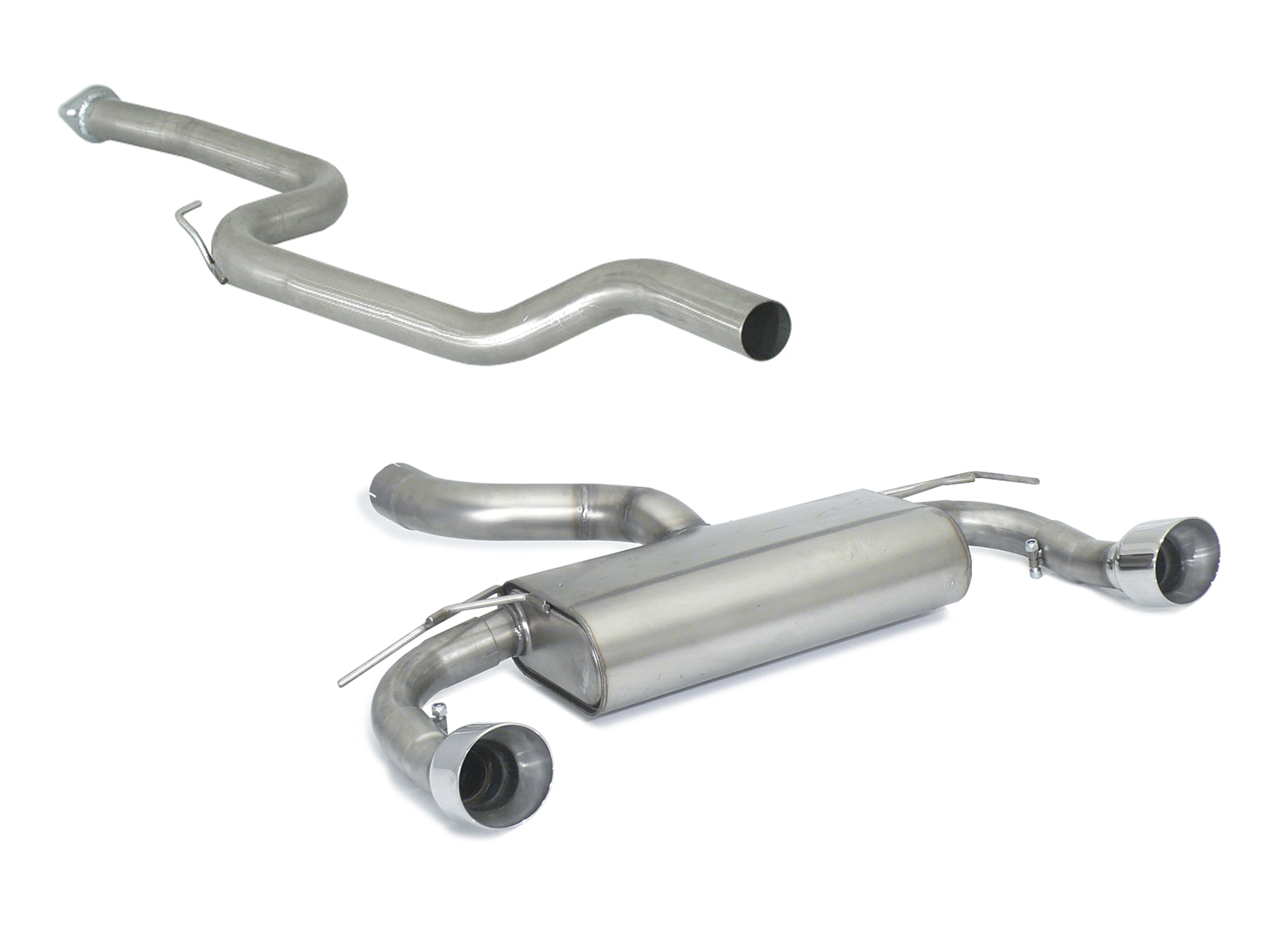 Sportauspuff Ford Focus 2 RS 2.5 Turbo 2x108mm | Ragazzon
