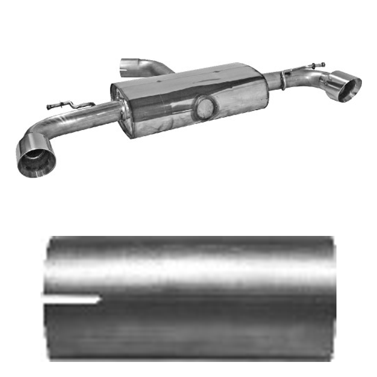 Bastuck Endschalldämpfer Twin – Volkswagen Scirocco 3 Scirocco 3 R