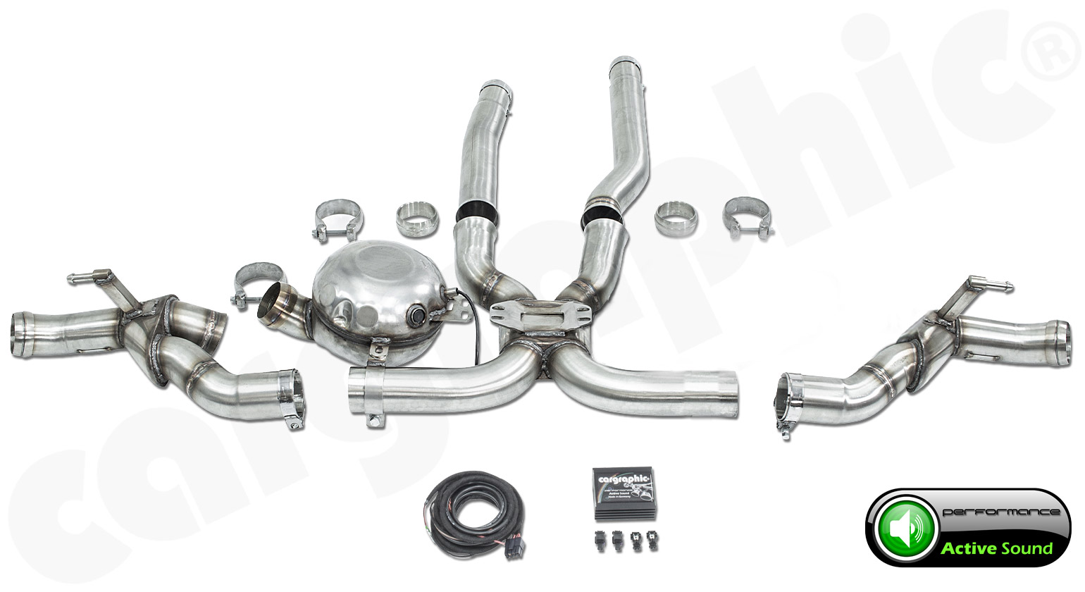 CARGRAPHIC Active Sound System für Porsche Cayenne 958.2 3,0 TDI