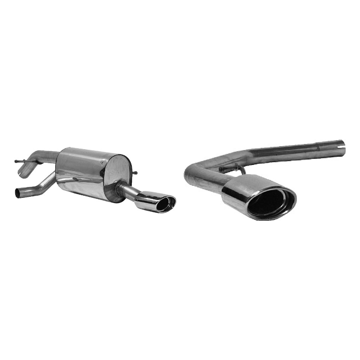 Bastuck Endschalldämpfer Twin – Peugeot 207 207