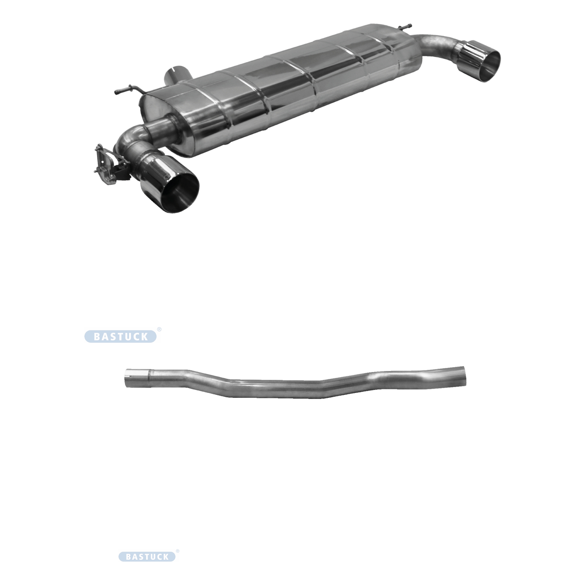 Bastuck Komplettanlage Twin – BMW 1er F40 128ti ab Baujahr 2020
