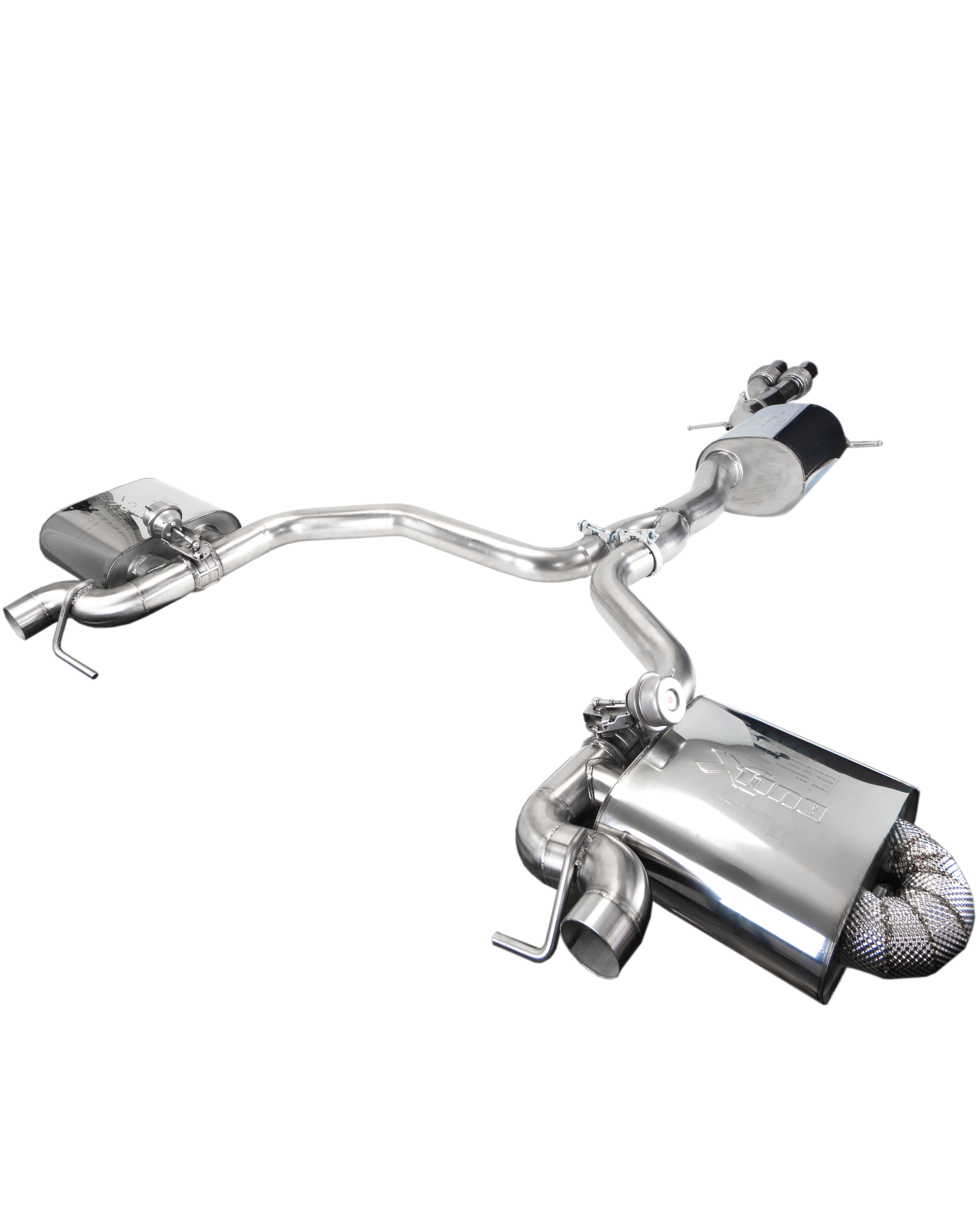 EGO-X/ Bull-X Valved Abgasanlage 3" Audi A4/A5 inkl. S4/S5 B8 1.8-3.0 TFSI (mit ECE*) - 2.0 TFSI mit S4/S5 Heck / Bull-X Valved (MAG)
