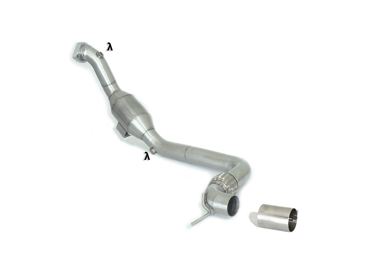 Downpipe Ford Mustang VI 2.3 Ecoboost Metallkat 200cpsi | Ragazzon