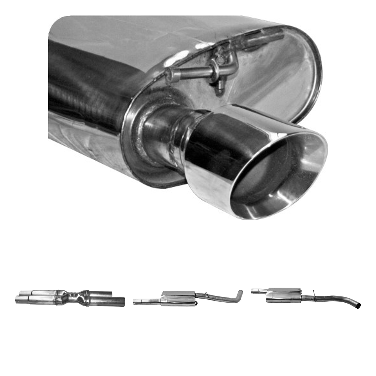 Bastuck Komplettanlage Twin – Chrysler 300C 300C V6 Benziner