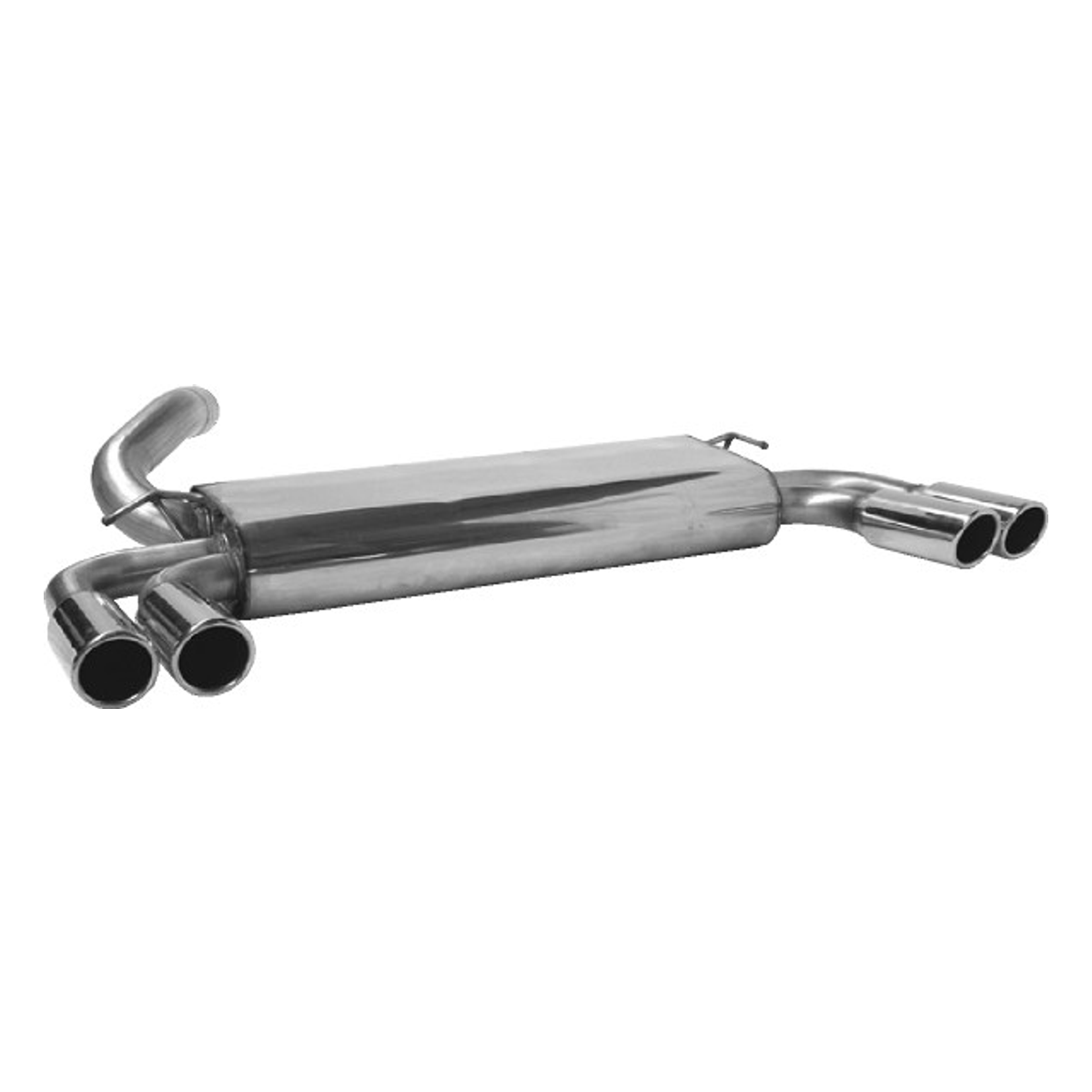 Bastuck Endschalldämpfer Quattro – Volvo S40 / V50 S40 / V50 5 Zyl. inkl. Turbo