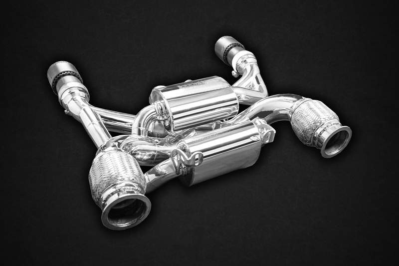 Capristo Klappenauspuff McLaren 720S 250 Zellen Downpipes EVCU-1