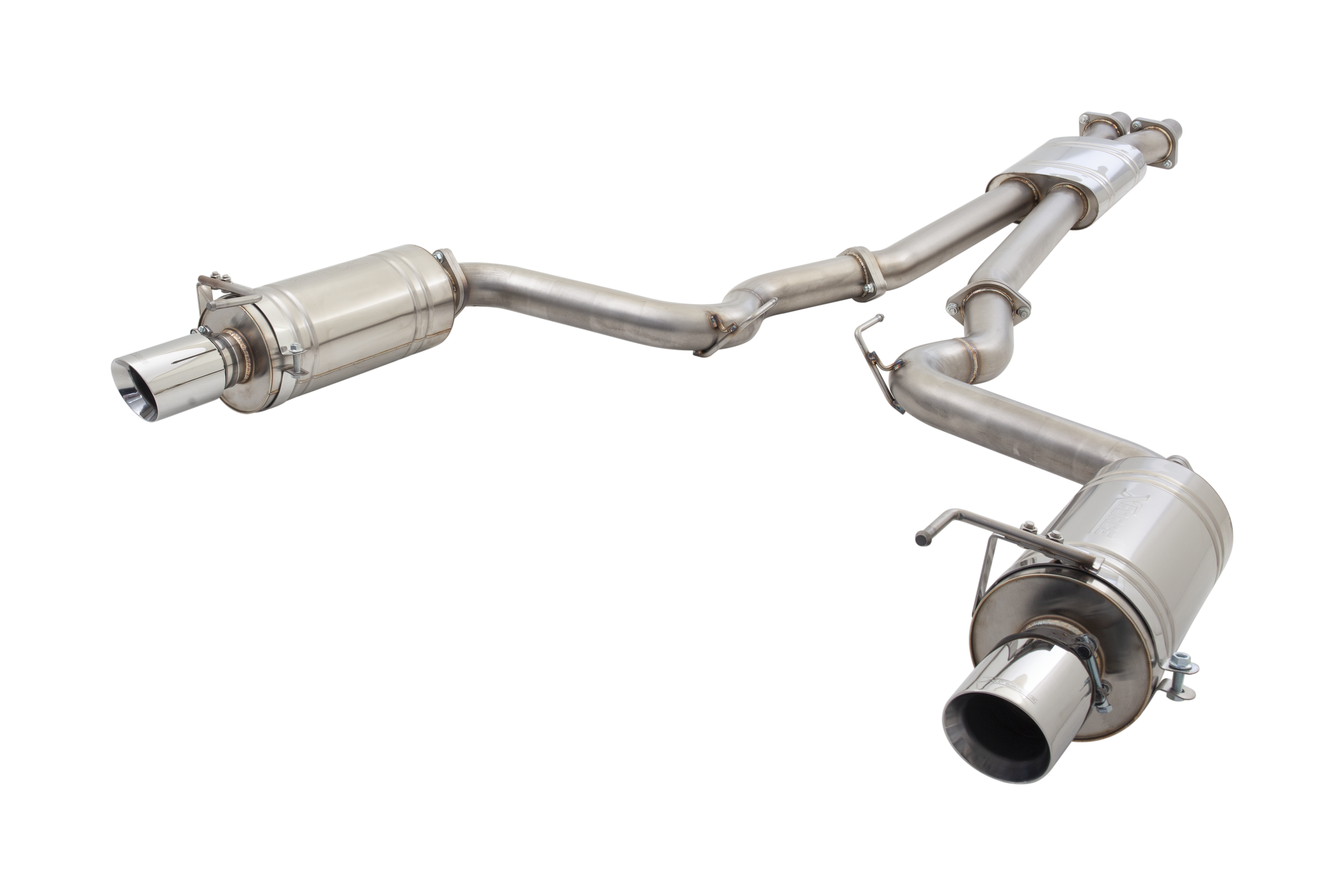 XFORCE Abgasanlage Ford Mustang GT Fastback 5.0L 15–17 – Rund