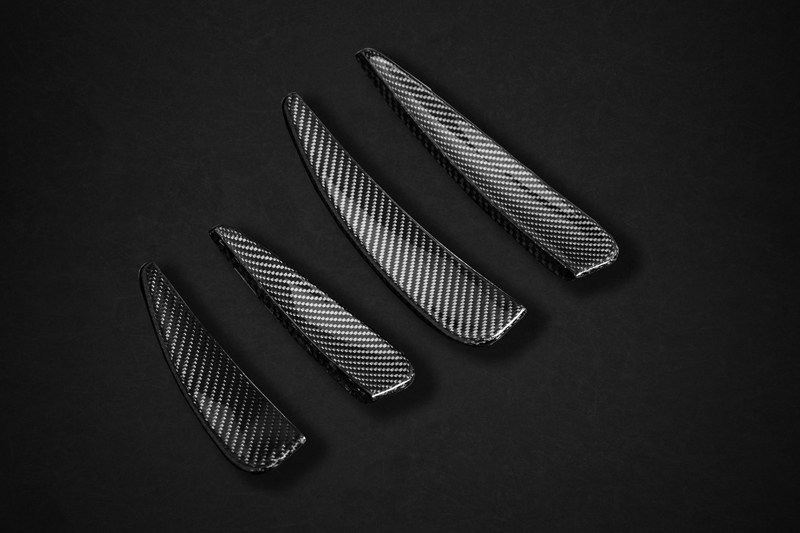 Capristo Carbon Frontfinnen Set Audi R8 Facelift Vollcarbon mattlackiert