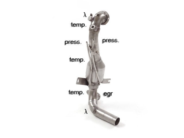 Downpipe + DPF-Ersatzrohr Set Alfa Romeo MiTo 1.3 JTDm | Ragazzon