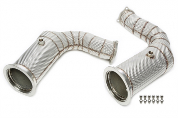 TA Technix Downpipe Porsche Cayenne Turbo 9YA – mit Metallkat, ohne OPF