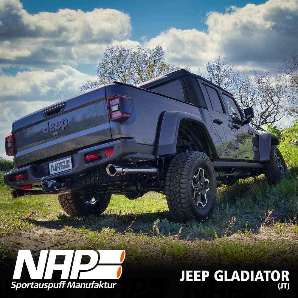 NAP Klappenauspuff passend für Jeep Gladiator (JT)