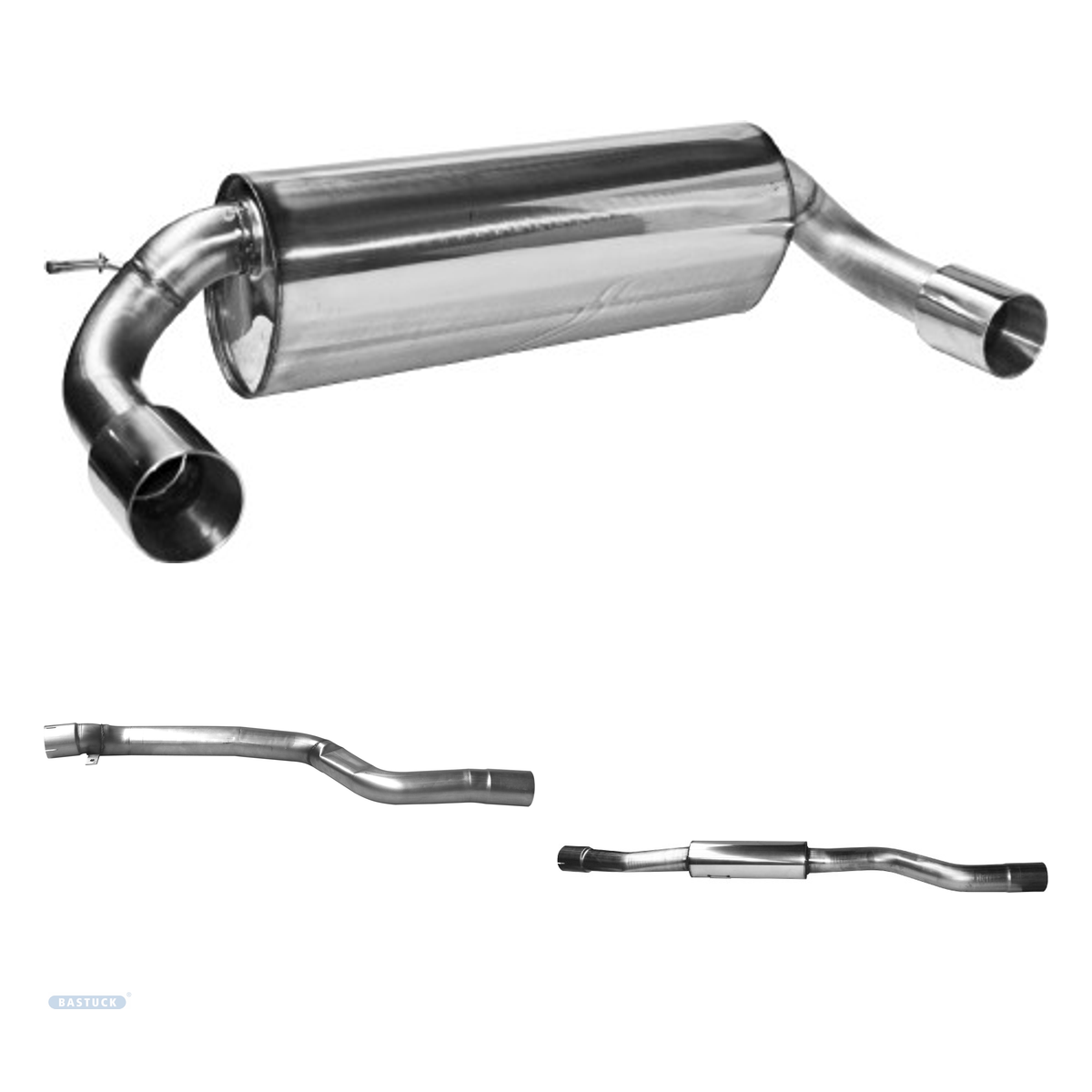 Bastuck Komplettanlage Twin – BMW 4er F32/F33/F36 4er F32/F33/F36 3.0l Turbo Facelift ab 2015