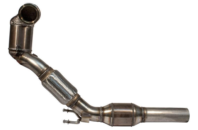 HJS Downpipe ECE 80/76mm 100+200 cpsi VW Polo GTI AW CZPC 147kW
