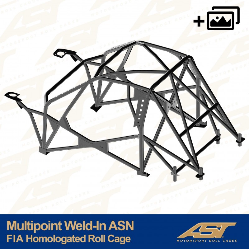 Kafig mit FIA-Homologation PEUGEOT 106 (Phase 1/2) 3-door Hatchback MULTIPOINT WELD IN ASN