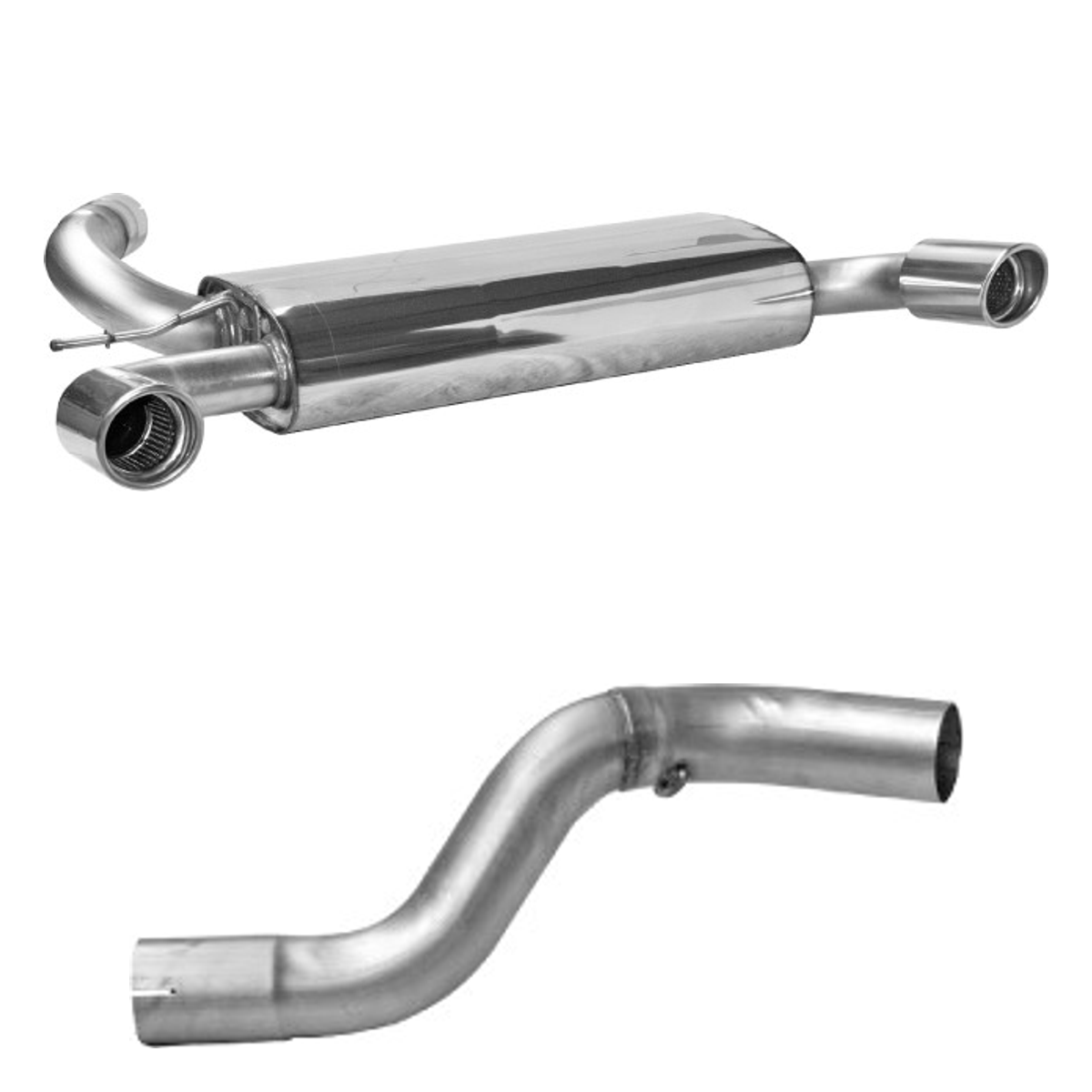 Bastuck Endschalldämpfer Twin – Ford Focus 3 Focus 3 1.5l/ 1.6l Turbo EcoBoost