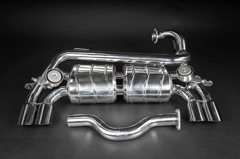 Capristo Sportauspuff Ferrari 308 QV 328 USA X-Pipe Klappen ohne Kats EVCU-1 Motorsport