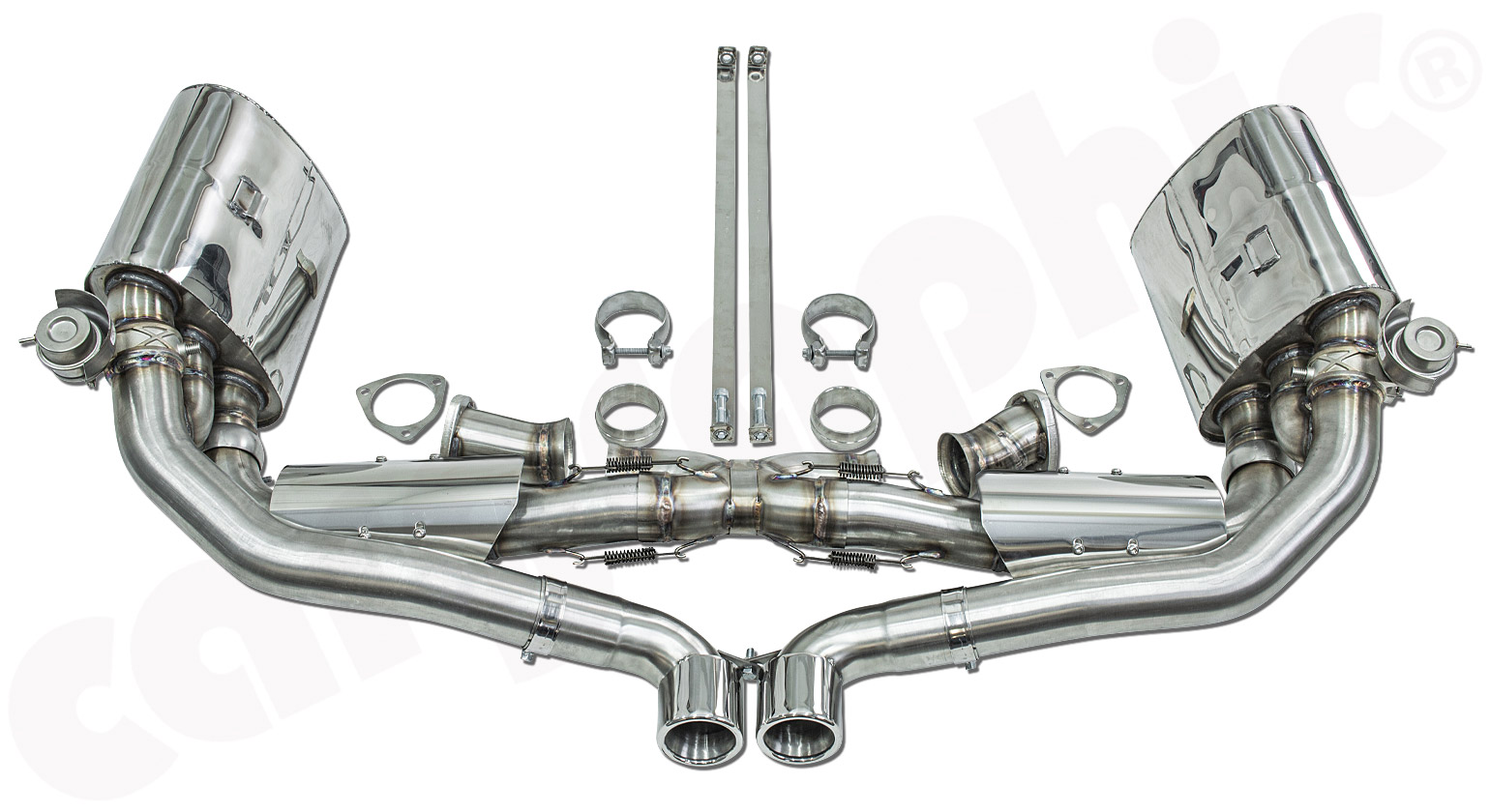 Cargraphic Abgasanlage Porsche 993 Gillet mit Kat Sound / Super Sound Export