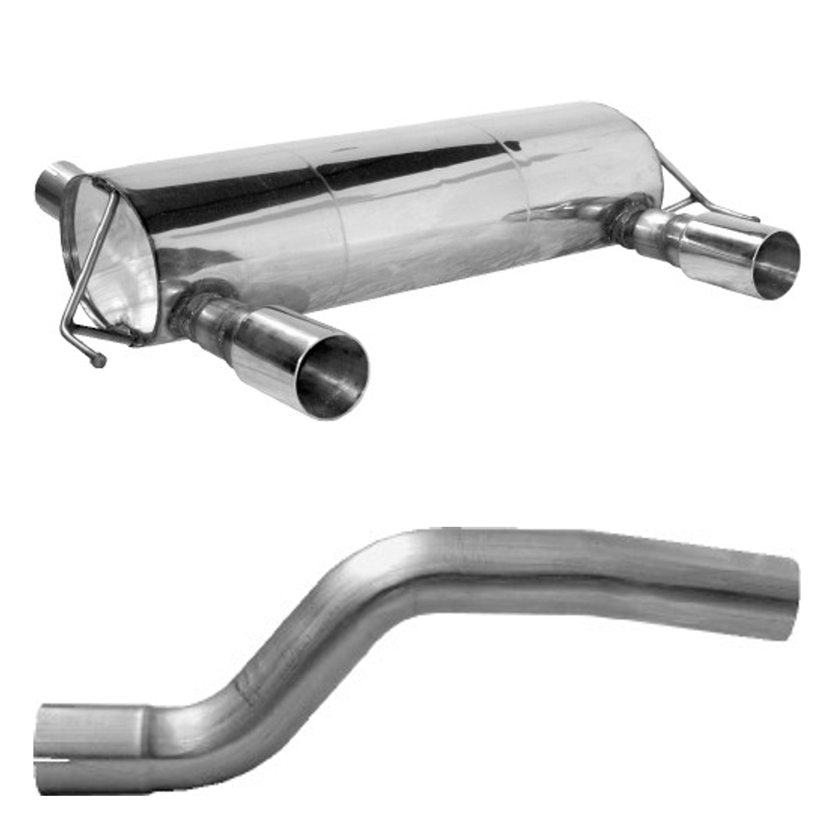 Bastuck Endschalldämpfer Twin – Opel Corsa Corsa D OPC