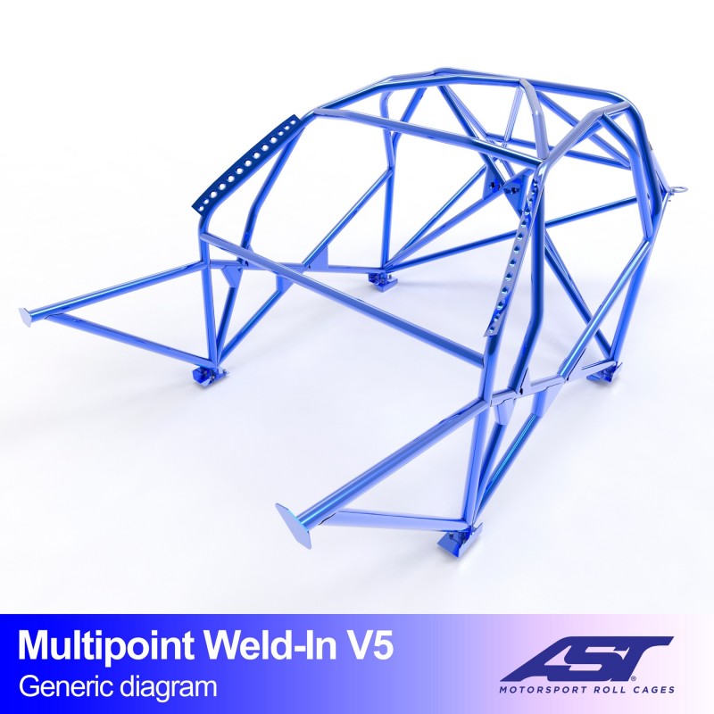 Kafig  NISSAN SILVIA (S13) 3-door Hatchback MULTIPOINT WELD IN V5