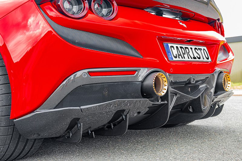 Capristo Carbon Heckdiffusor Ferrari F8 glanz