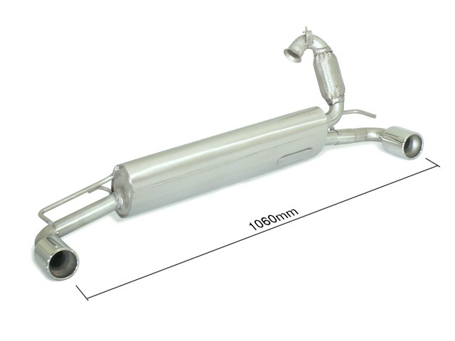 Sportauspuff Smart Forfour 0.9 W453 2x80mm ECE | Ragazzon