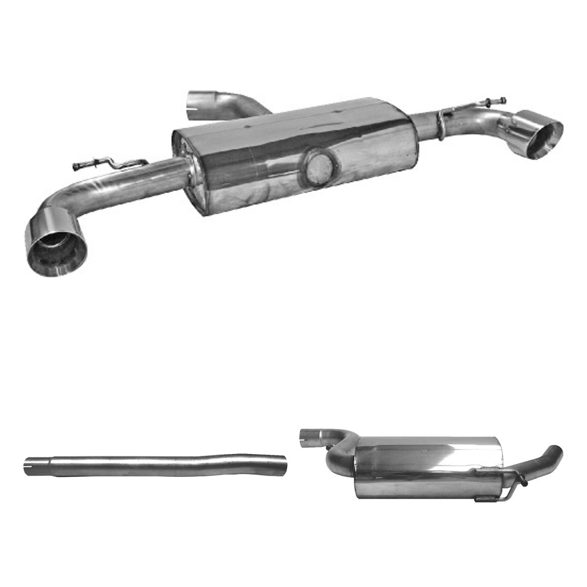 Bastuck Komplettanlage Twin – Volkswagen Scirocco 3 Scirocco 3 R