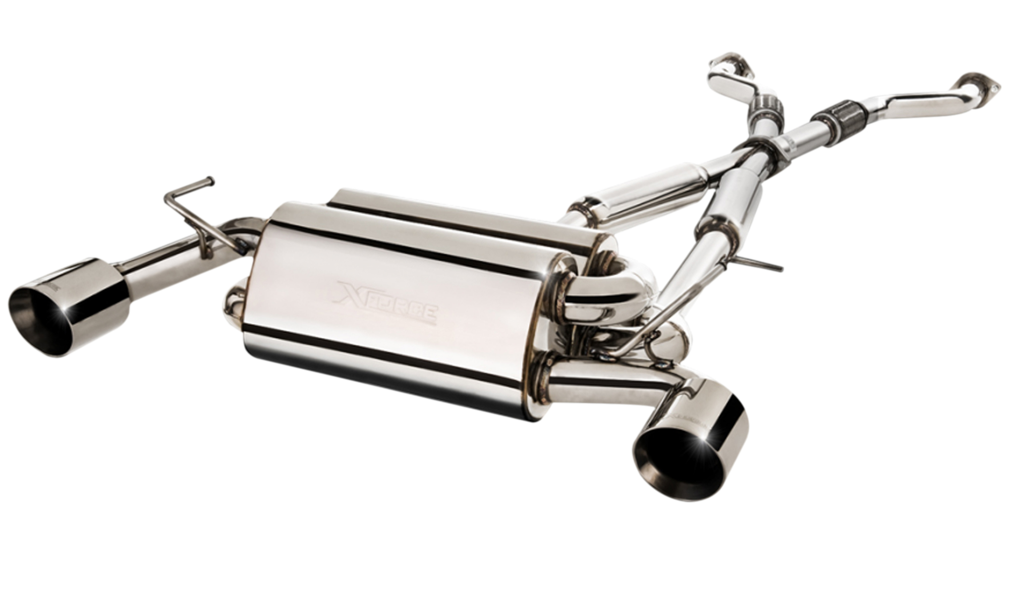 XFORCE Abgasanlage Nissan 370Z Z34 09– – Edelstahl