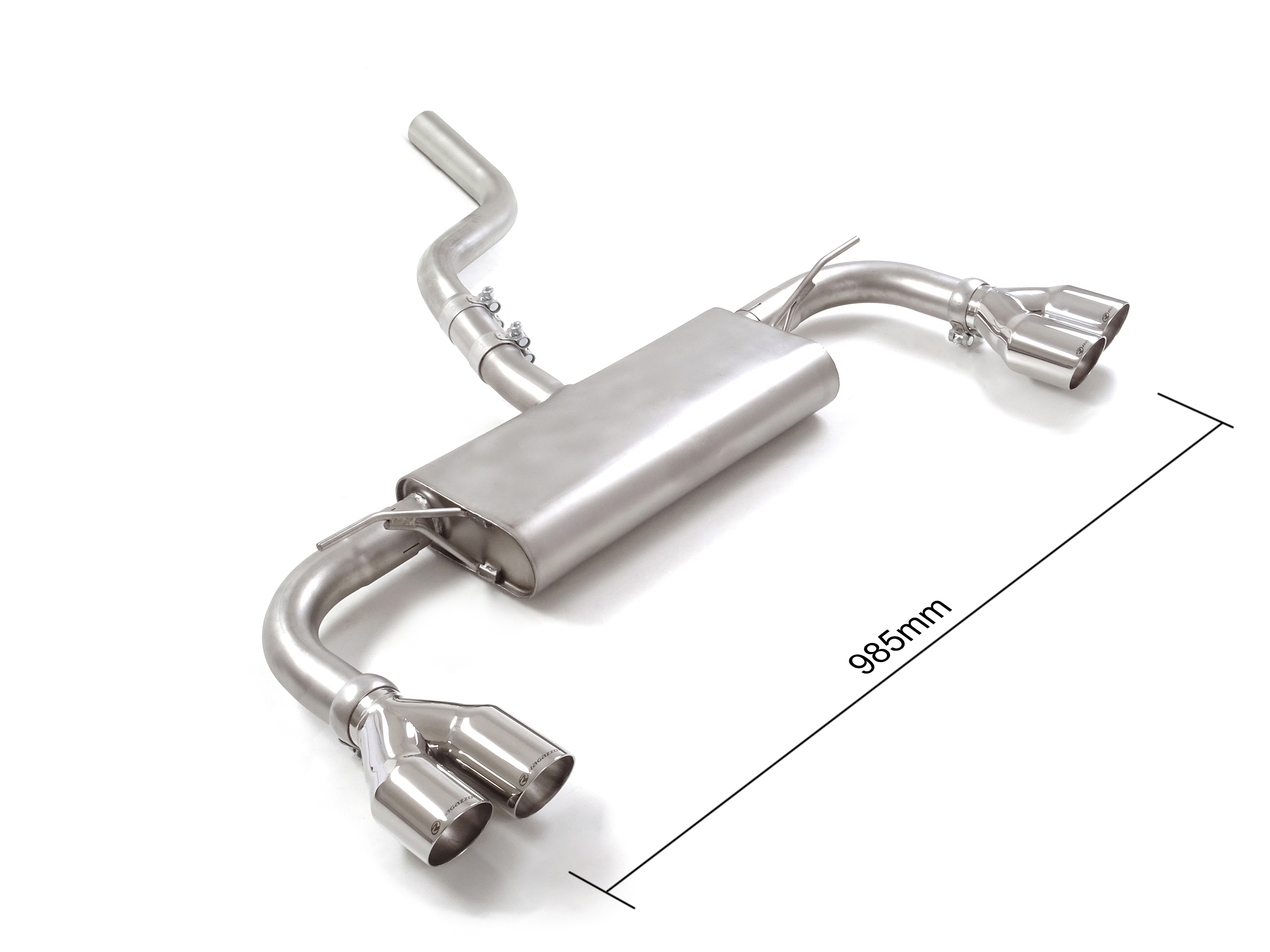 Sportauspuff Ford Focus 4 1.5 Ecoboost 2x80mm ECE | Ragazzon