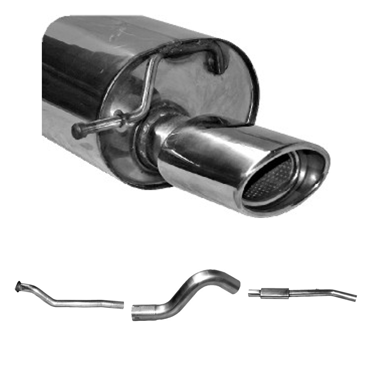 Bastuck Komplettanlage Single – Renault Wind Wind 1.2l Turbo