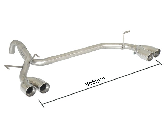 Sportauspuff Fiat 500 0.9 Twinair Turbo 2x70mm ECE | Ragazzon