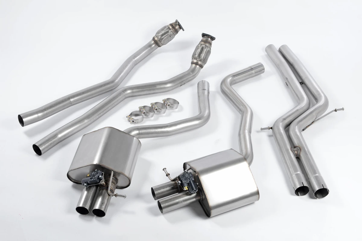 Milltek Sport Sportauspuff passend für Audi RS6 & RS7 C7 Sportback 4.0 V8 TFSI Bi-Turbo quattro ungedämpft (non-resonated)